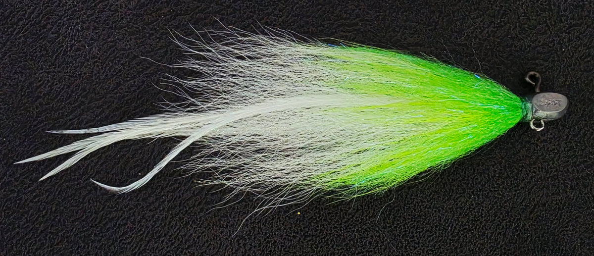 Fluro / White Jig Fly
