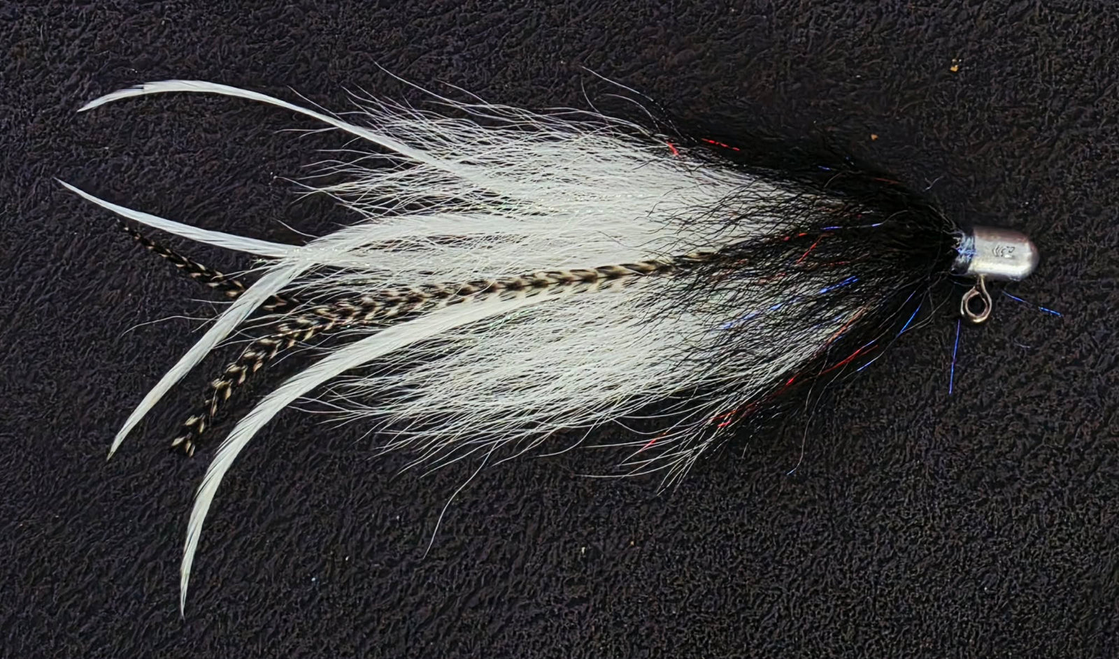 Black / Red / White Jig Fly