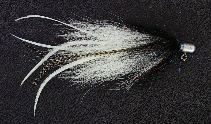 Black / Red / White Jig Fly